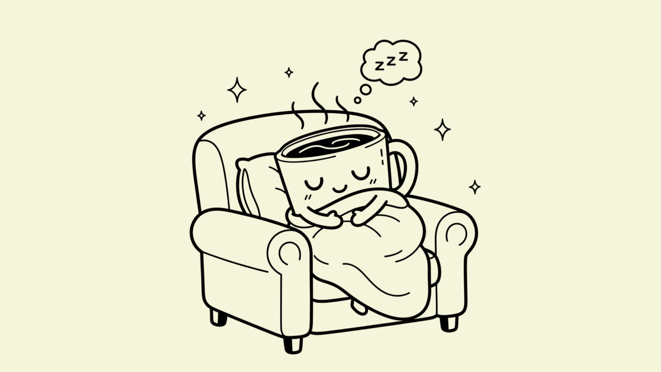 Macchi, la mascota de Break café, disfrutando de su pausa perfecta.