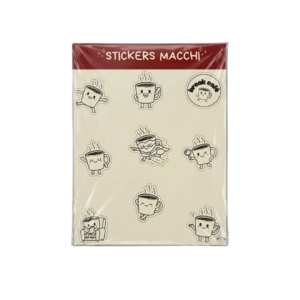 Pack de stickers Macchi oficiales Break café